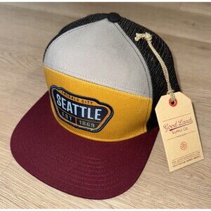 Good Land Supply Co Seattle 1869 Trucker Hat OSFA Mesh Adjustable Snapback NWT
